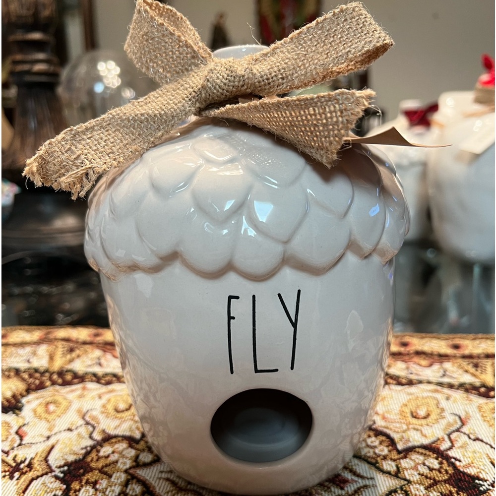 NEW! Rae Dunn FLY Acorn Birdhouse